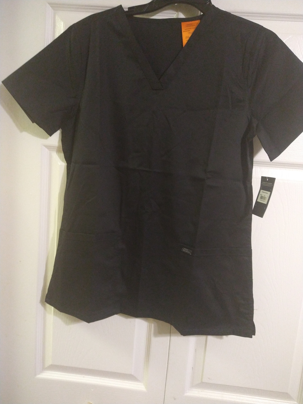 Dickies Women's Black Short-Sleeve V-Neck Scrub Set